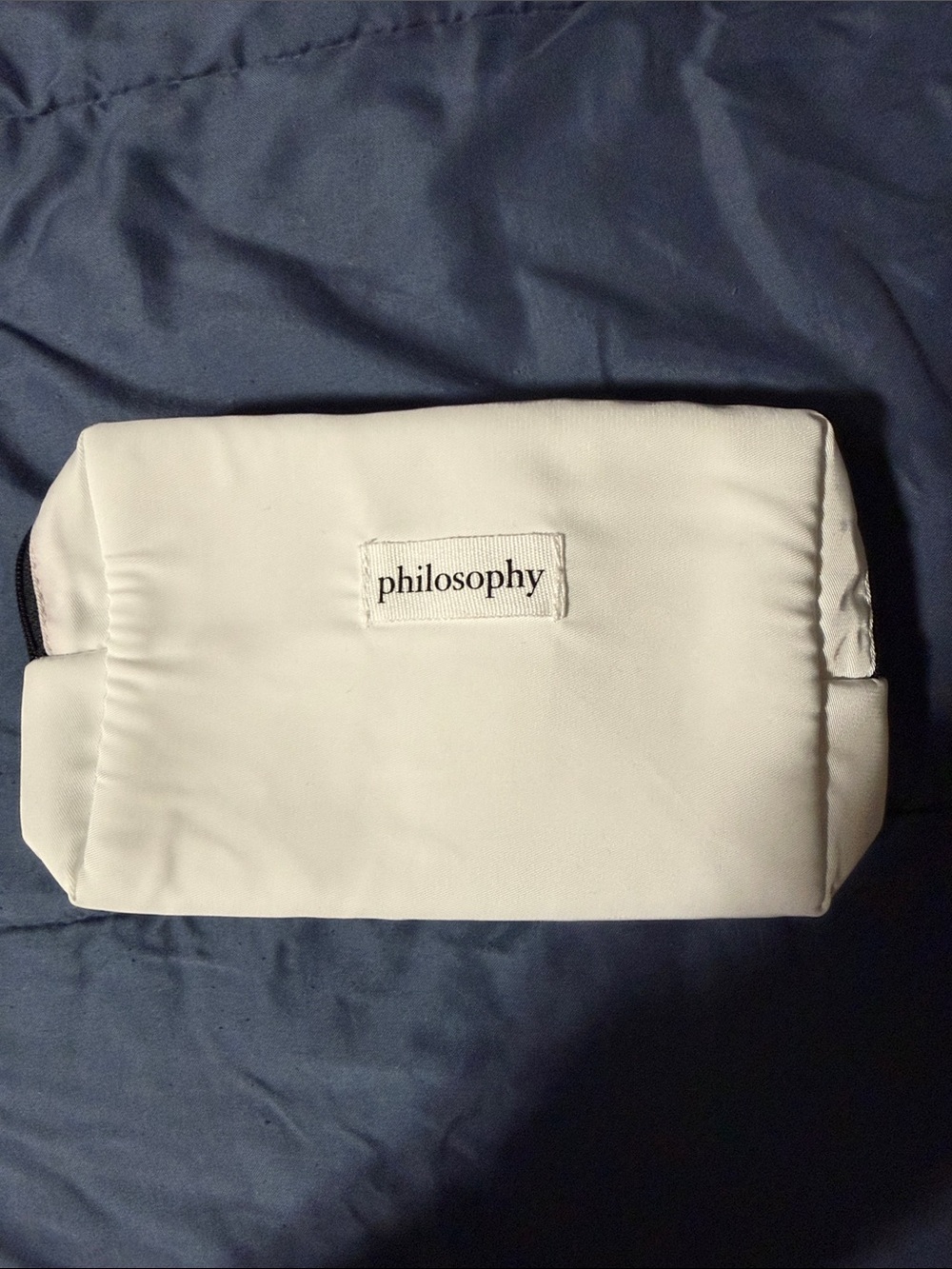 Philosophy White Travel Cosmetic Pouch